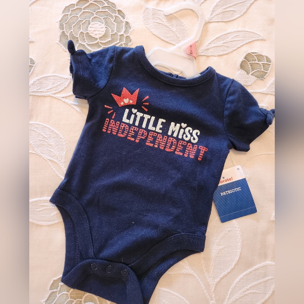 4th of July Baby Girl Onesie Size 0/3 Months NWT